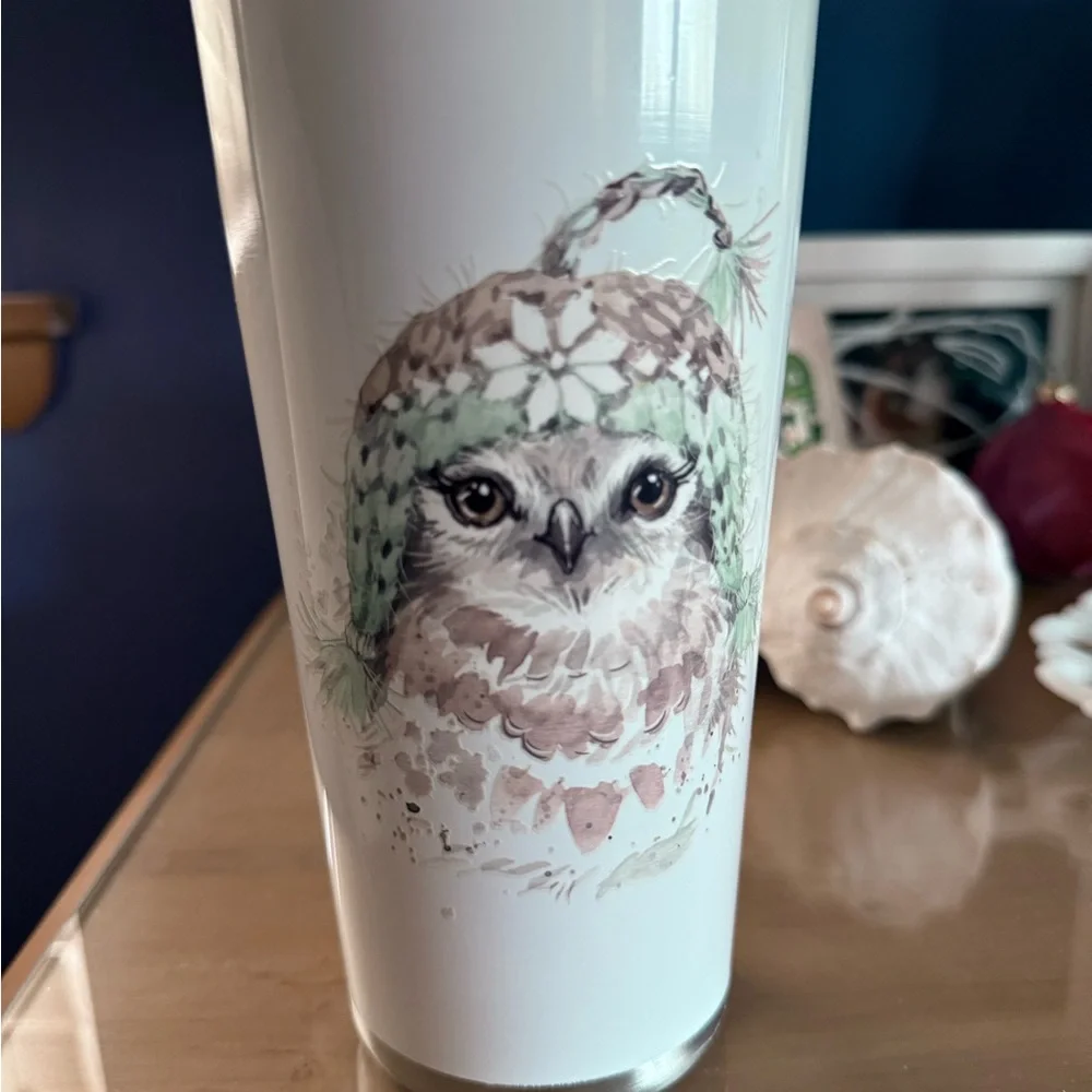 Owl stainless steel tumbler with sip lid - Picture 2 of 4